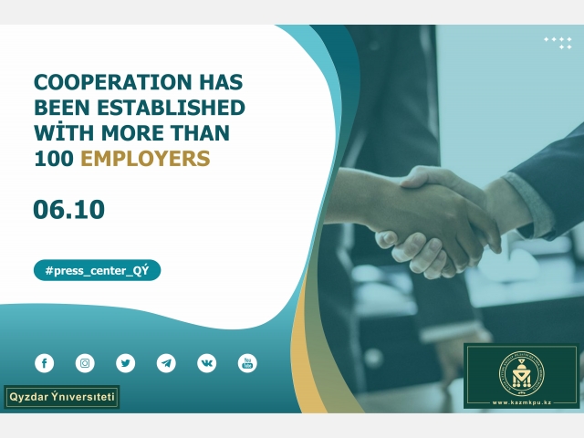 Cooperation has been established with more than 100 employers