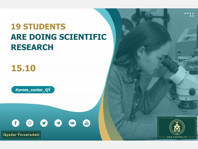 19 students are doing scientific research