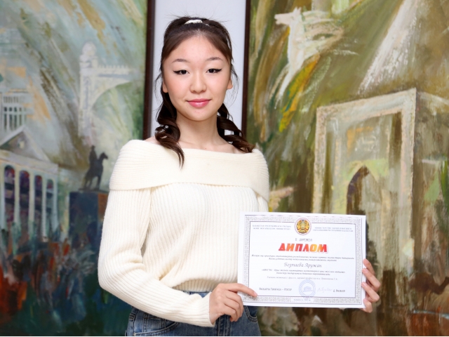 QYZPU student took the second place in the republican competition of scientific researches
