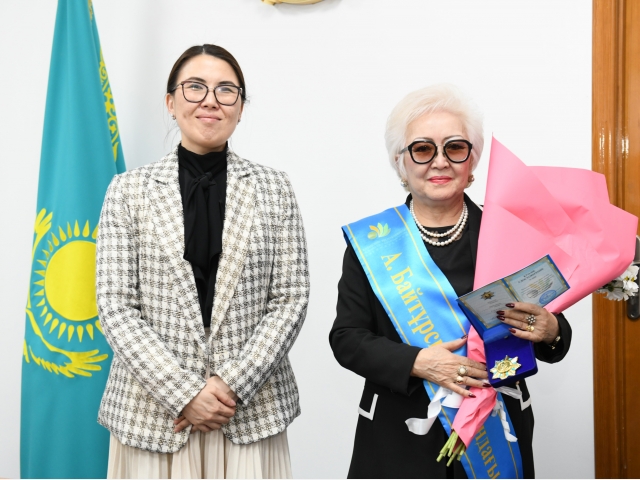 QyzPU scientist was awarded the order named after A. Baitursynov