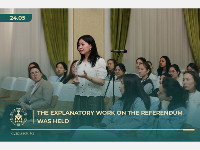 The explanatory work on the Referendum was held